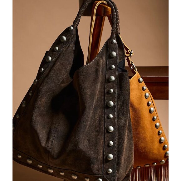 See You Soon Studded Tote Color Bitter Bark - Picture 2 of 5